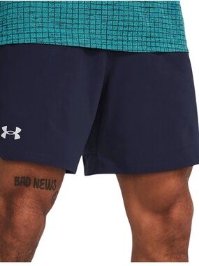 Under Armour Men's Navy Performance Training Shorts with White Logo